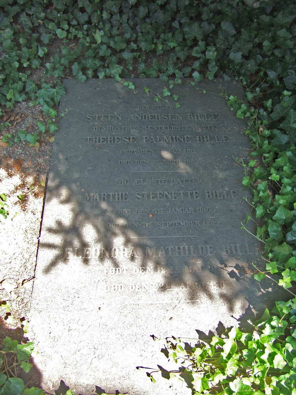 Billede af gravsten p&aring; Holmens Kirkeg&aring;rd