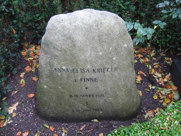 Billede af gravsten p&aring; Holmens Kirkeg&aring;rd