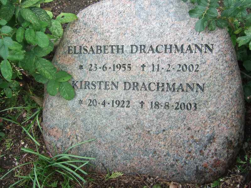 Billede af gravsten på Holmens Kirkegård